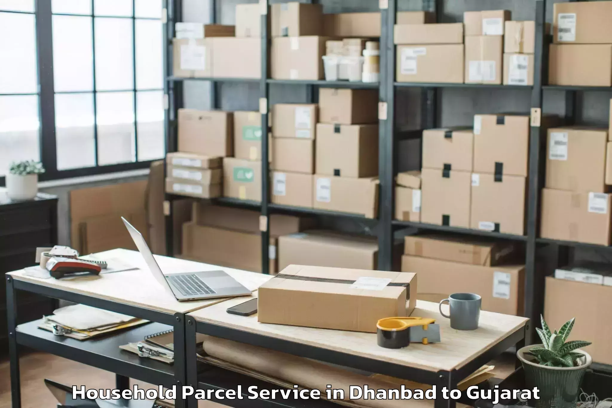 Book Your Dhanbad to Limkheda Household Parcel Today